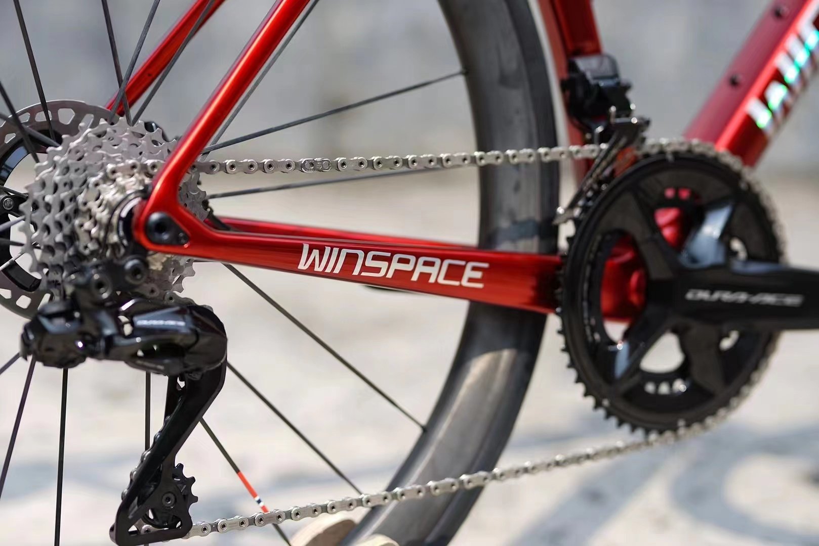 winspace银贝贝斯新款cruize-r碟刹全内走线公路车架公路自行车