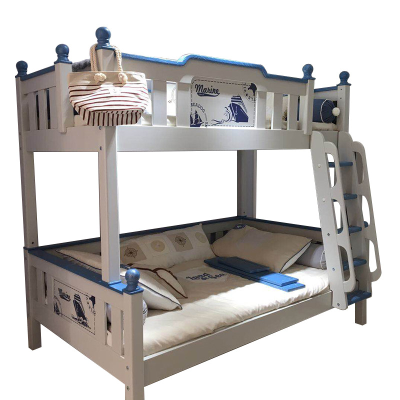 星星索儿童童床实木高低床子母床男孩双层卧室高低