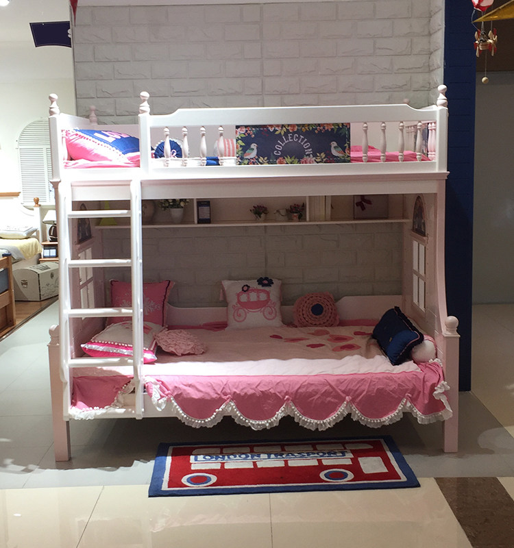 星星索儿童童床高低女孩双层公主下子母床美墅高低