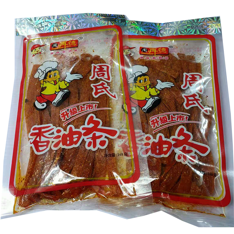 周师傅香油油条湖南汨罗特产周再德148g麻辣周氏面筋制品
