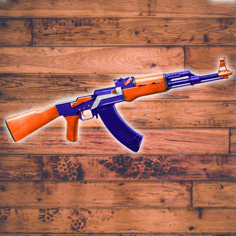 锦明电动儿童下供步枪突击连发11代玩具木纹电动玩具枪