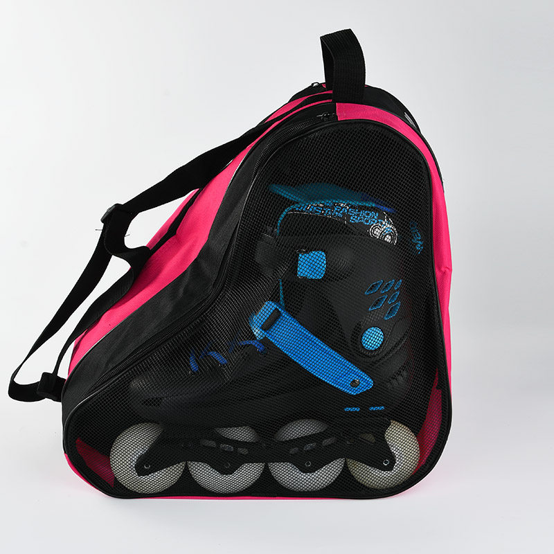 轮滑儿童装备成人单肩防水加厚收纳包溜冰三层轮滑包