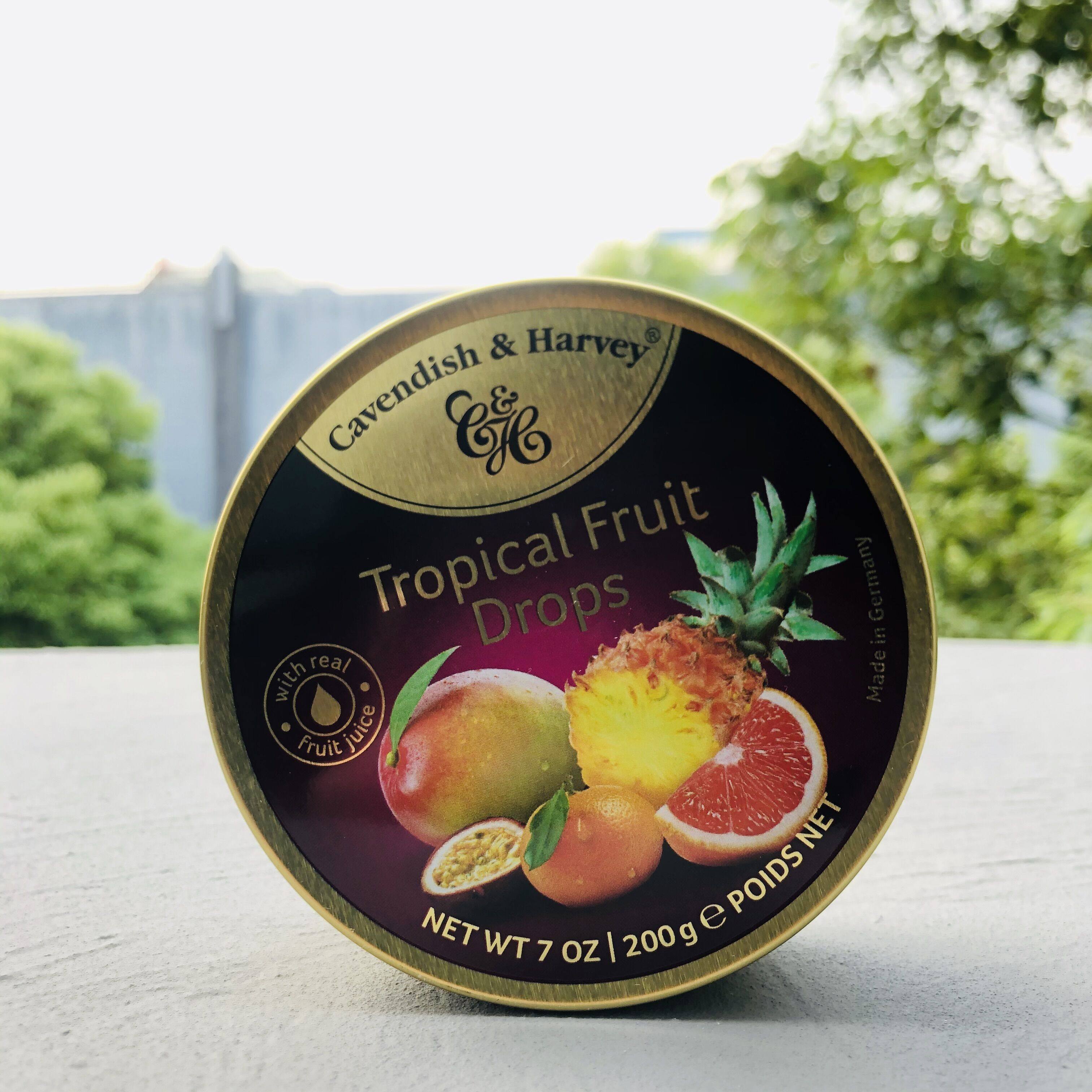 mixedfruitdrops德国进口嘉云混合四季热带水果传统糖果