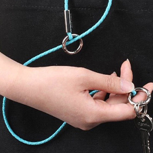 创意防盗钥匙钱包包袋长挂防丢绳子圆环双环绳