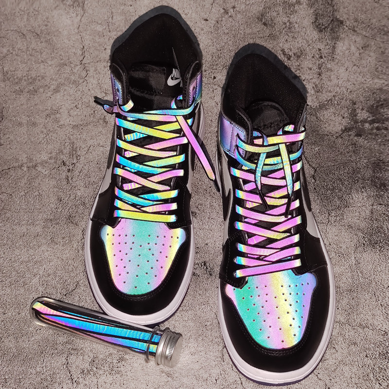 鞋带发光夜光3m反光aj1男女女款dunk空军一号鞋带