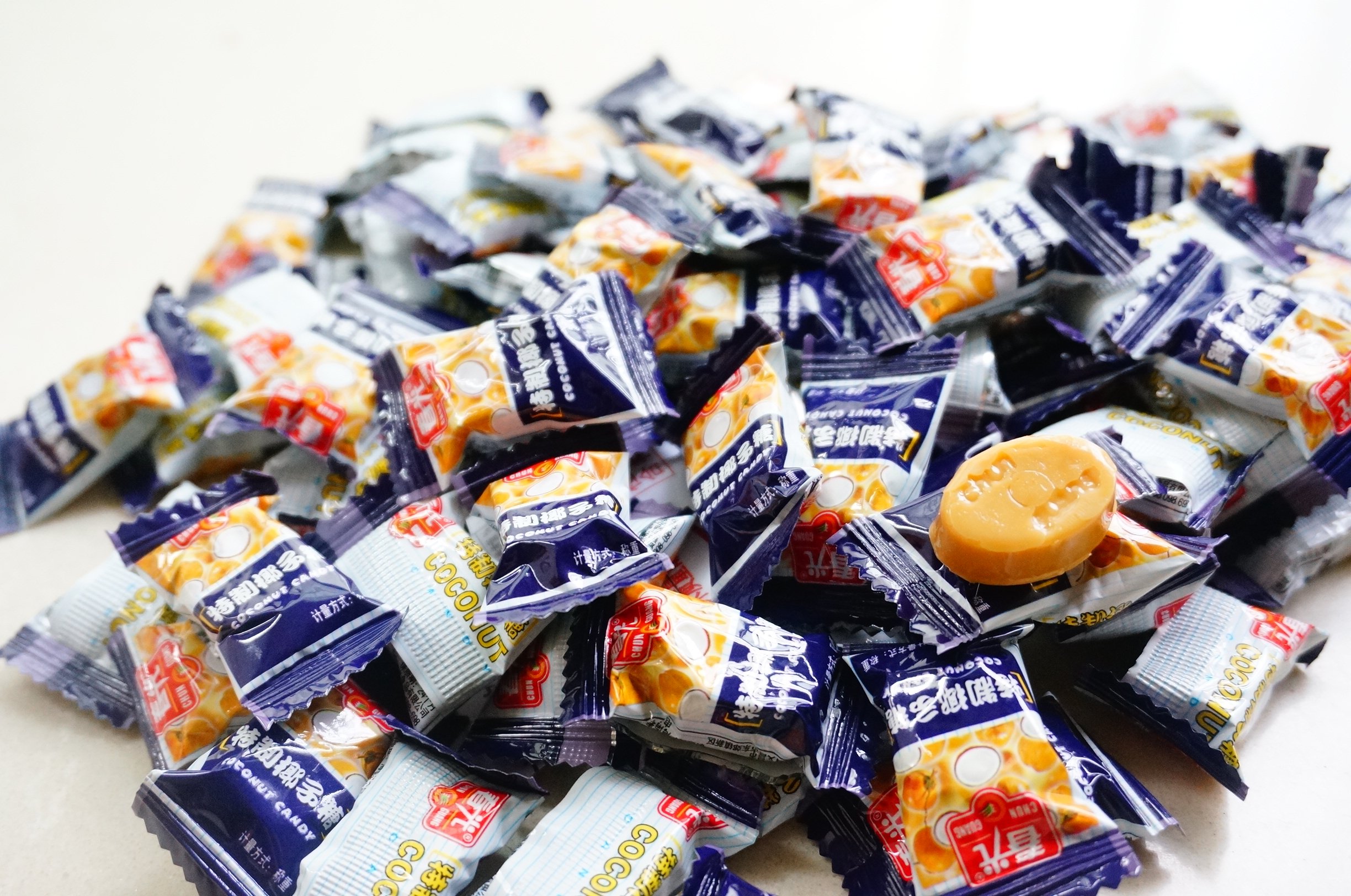 椰子海南特产春光特制228克x3包喜糖喜糖糖果传统糖果