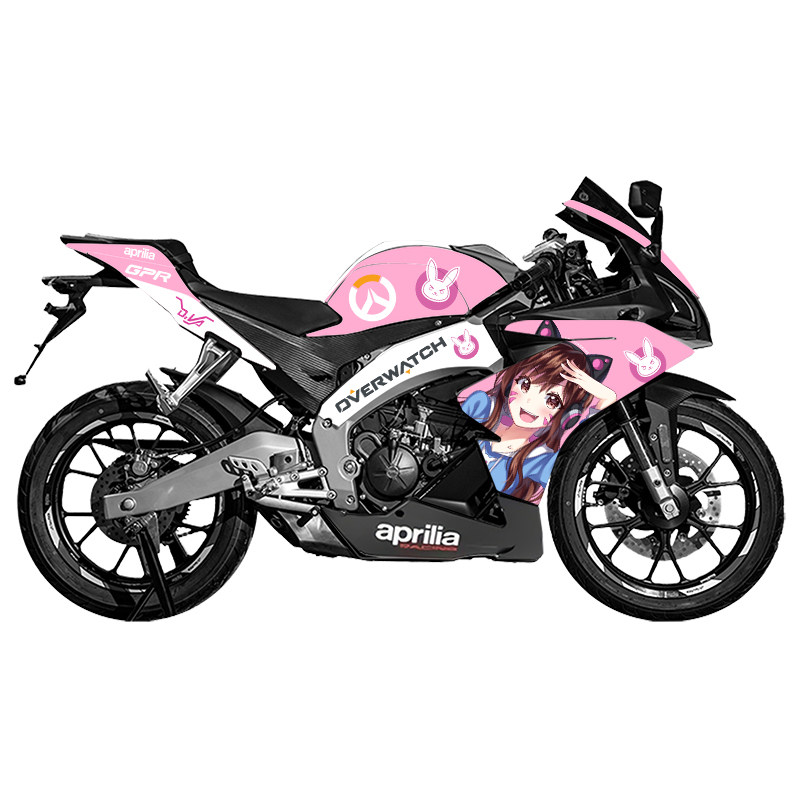适用阿普利亚gpr250全车贴花gpr150改装卡通动漫版画贴纸