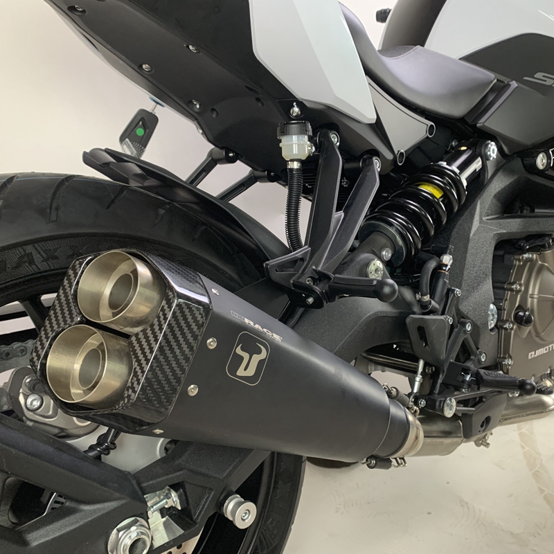 老aixil亿西尔排气管适用于qj钱江追600赛600改装排气摩托车配件