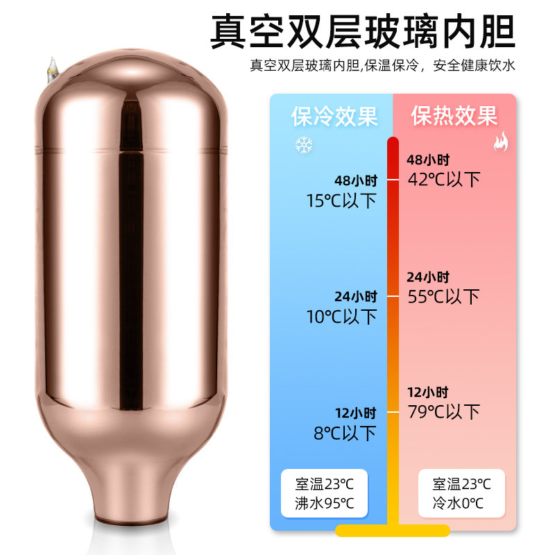热水瓶保温玻璃内胆开水瓶胆3.2l8磅大容量2升热水瓶