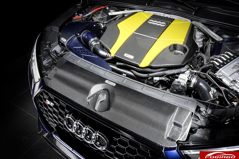 适配奥迪s4s5b9rs30t改装发动机碳纤引擎进气总管