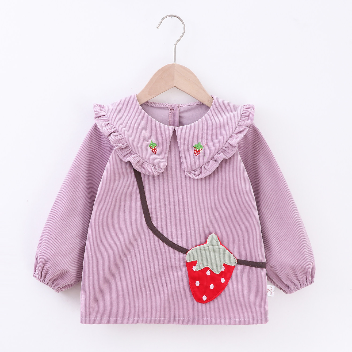 宝宝罩衣防水防脏儿童秋冬季女孩反穿衣围兜吃饭衣纯棉婴儿围裙