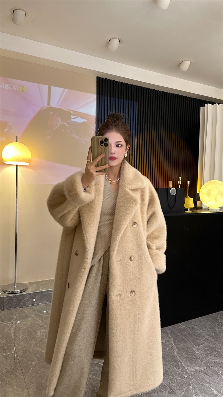 nn毛皮毛外套皮草一体皮毛水貂貂绒环保欧貂皮草