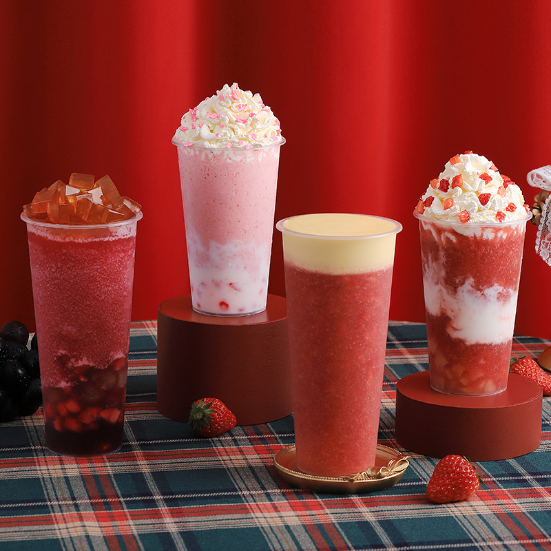 冷冻草莓广禧原浆900g芝芝莓莓汁奶茶店专用浓缩果蔬汁