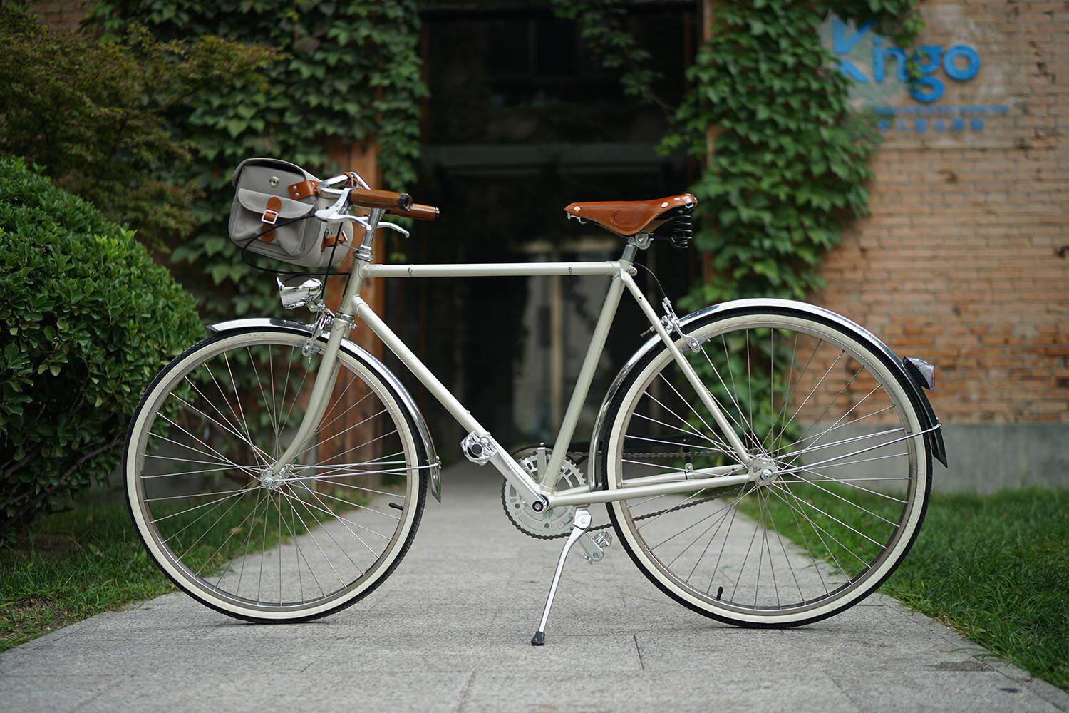 savorello私人订制限量香槟色复古自行车限此一辆轻便车