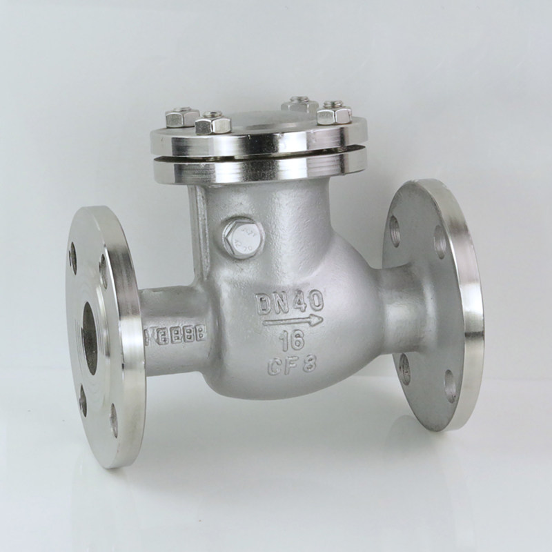 止回阀旋启h44w-16pdn50单向3寸不锈钢材质正宗单向阀