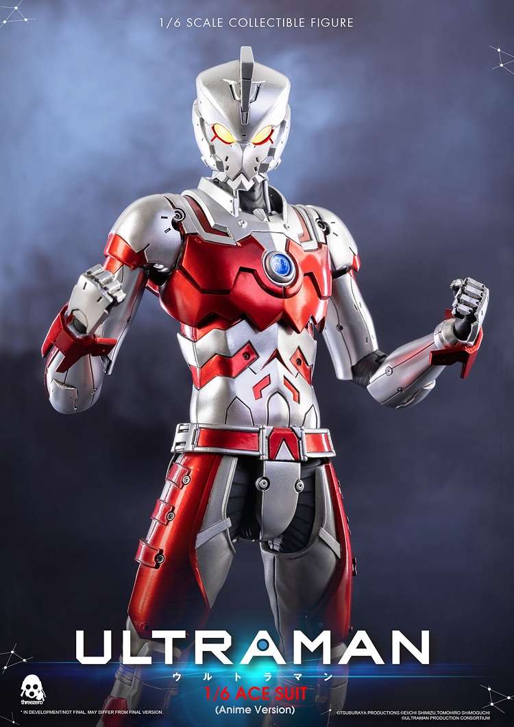 3a threezero 1/6 机动奥特曼 钢铁奥特曼 艾斯 ace 动画版 再版