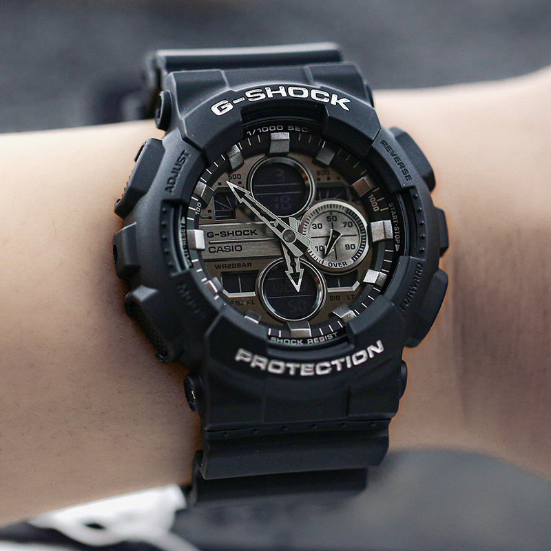 卡西欧手表gshockga140gm1a1gb1a11a2pr电子男士腕表黑金日韩腕表