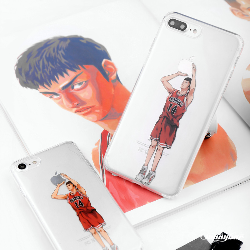 原创超薄灌篮高手三井寿iphone8/7/plus手机壳苹果8/7/6s软壳全包
