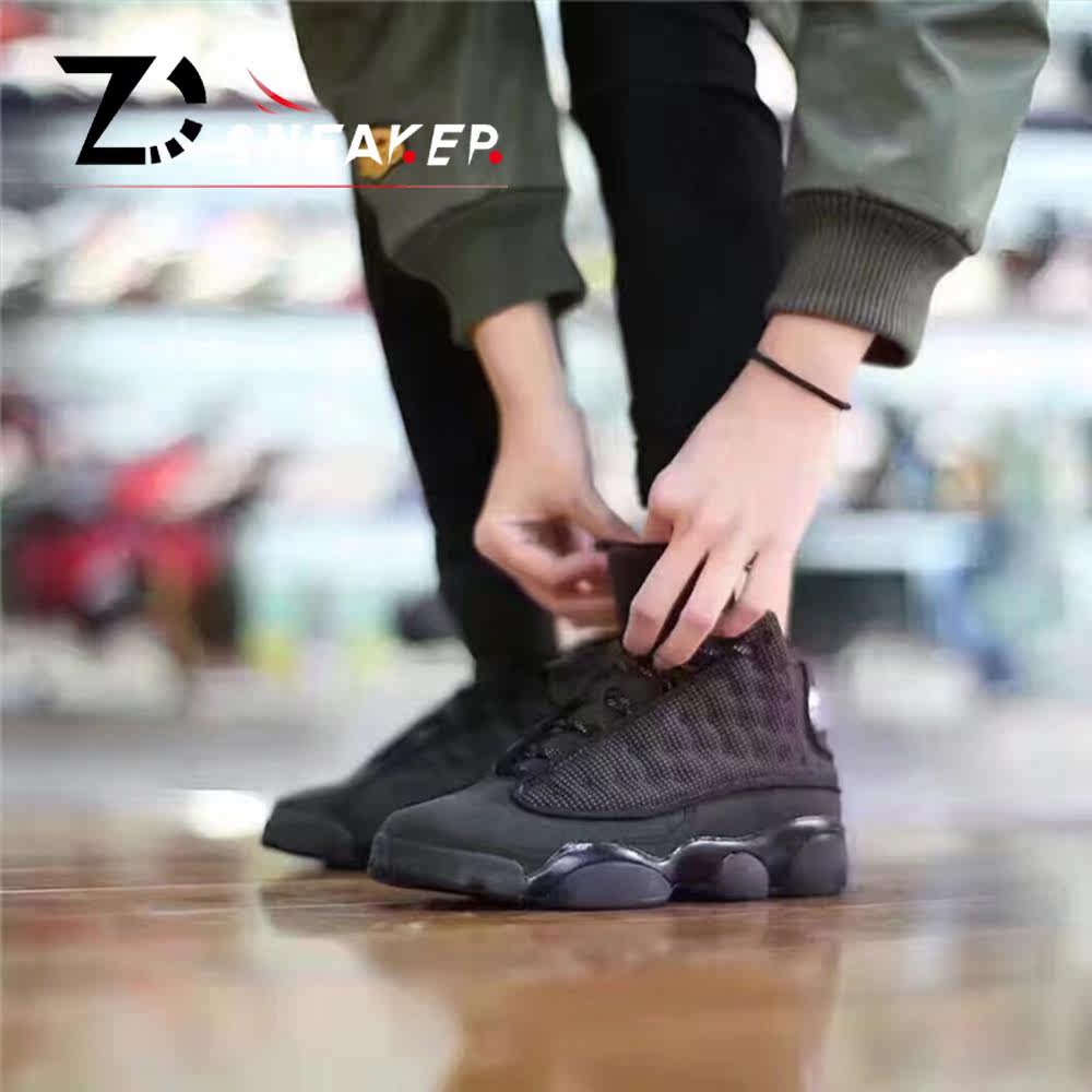 air jordan    black cat aj13黑猫3m反光球鞋884129/414571-011