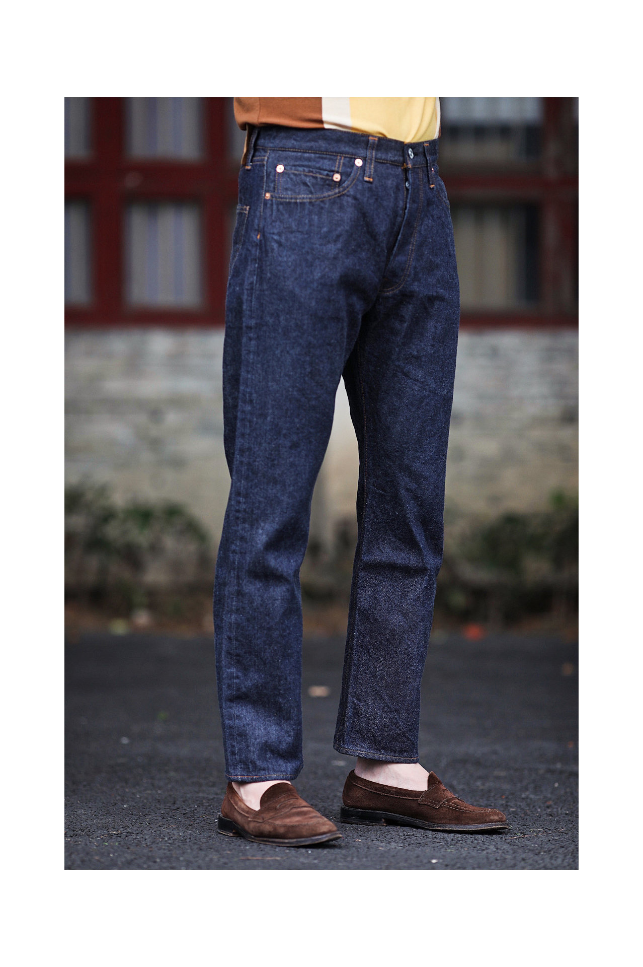 正规代理 RESOLUTE 710 复古66裤型中腰直筒休闲日式牛仔裤九分裤