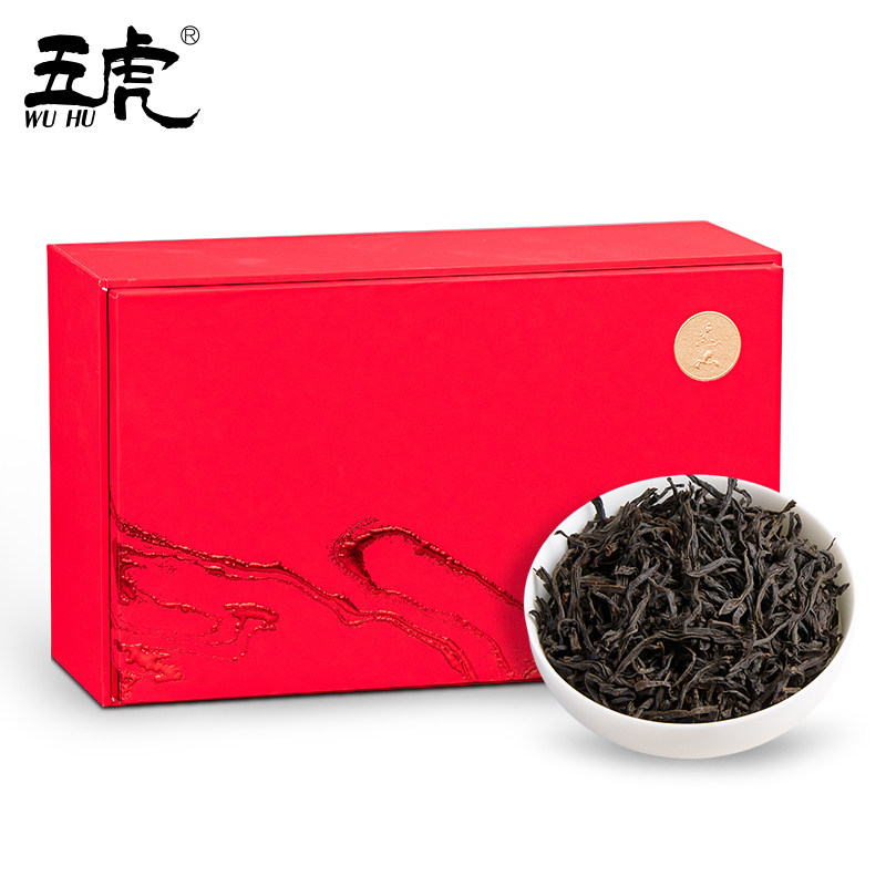 礼盒茶叶定制五虎特级正山小种红茶桐木关红正山小种