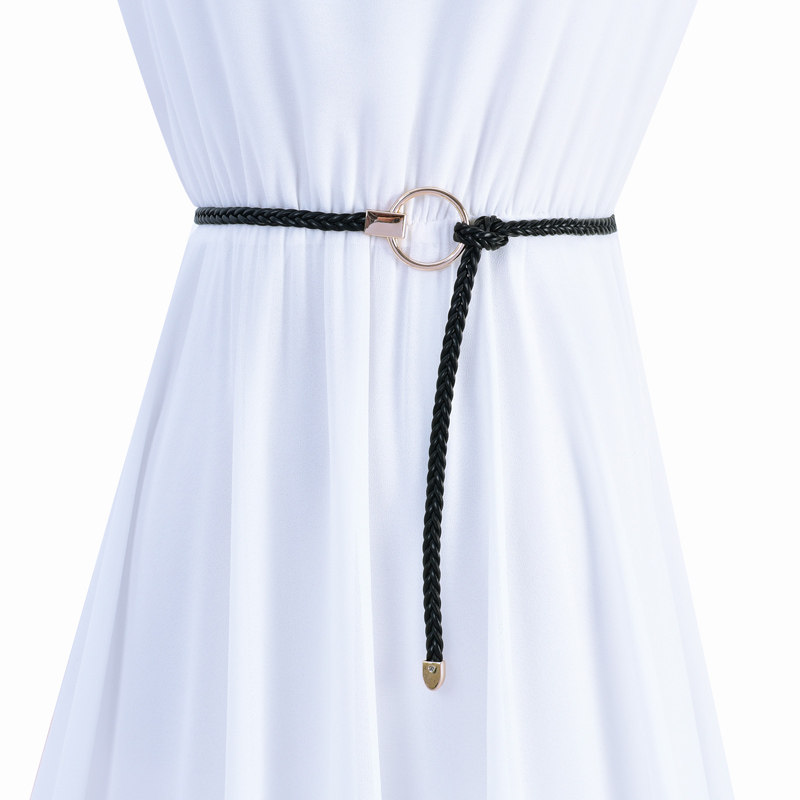 连衣裙装饰细腰带女新款百搭细皮带