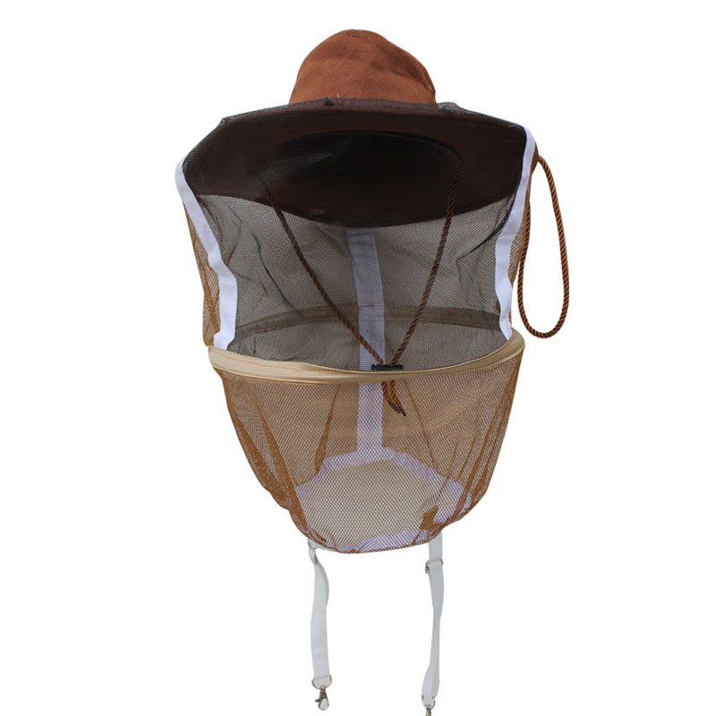 蜜蜂帽蜂帽面纱防蜂蛰面罩养蜂防蜂帽子加厚耐磨牛仔蜂帽养蜂工具