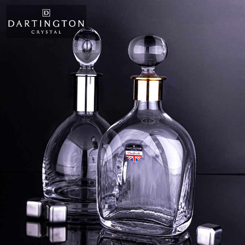 英国dartington进口水晶玻璃威士忌酒北欧家用酒瓶洋酒醒酒器