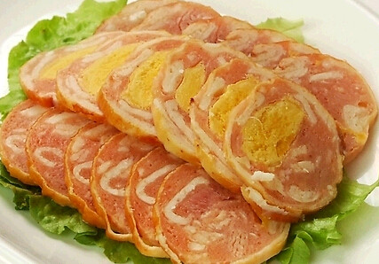 蛋黄鸭卷冷鲜速冻食品寿司酒店专用210g切片即食凉菜