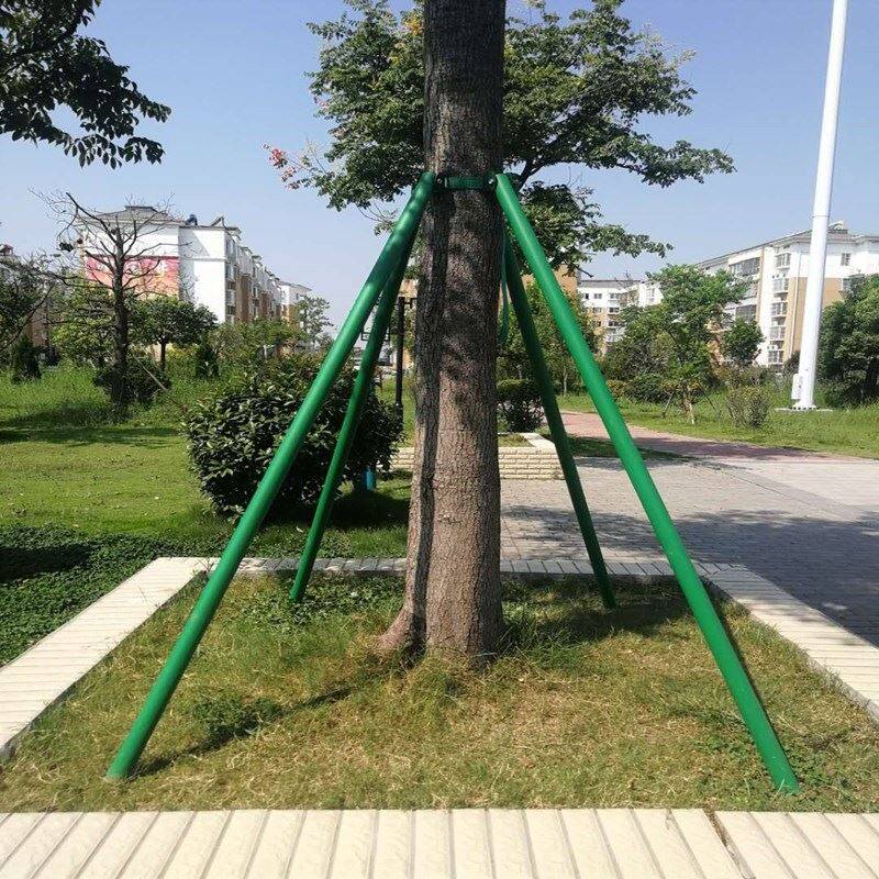 支架树木支撑撑架套装乔木防风抱箍绿色钢管其它园艺用品