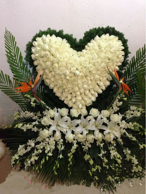 花圈北京鲜花同城速递丧事花篮祭奠白事菊花追悼