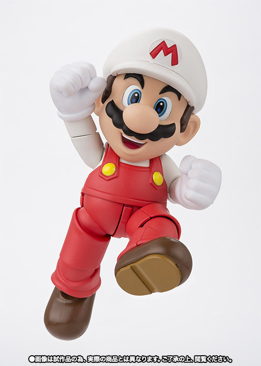 万代shf 任天堂超级马里奥兄弟 火焰 白玛丽火球 fire mario