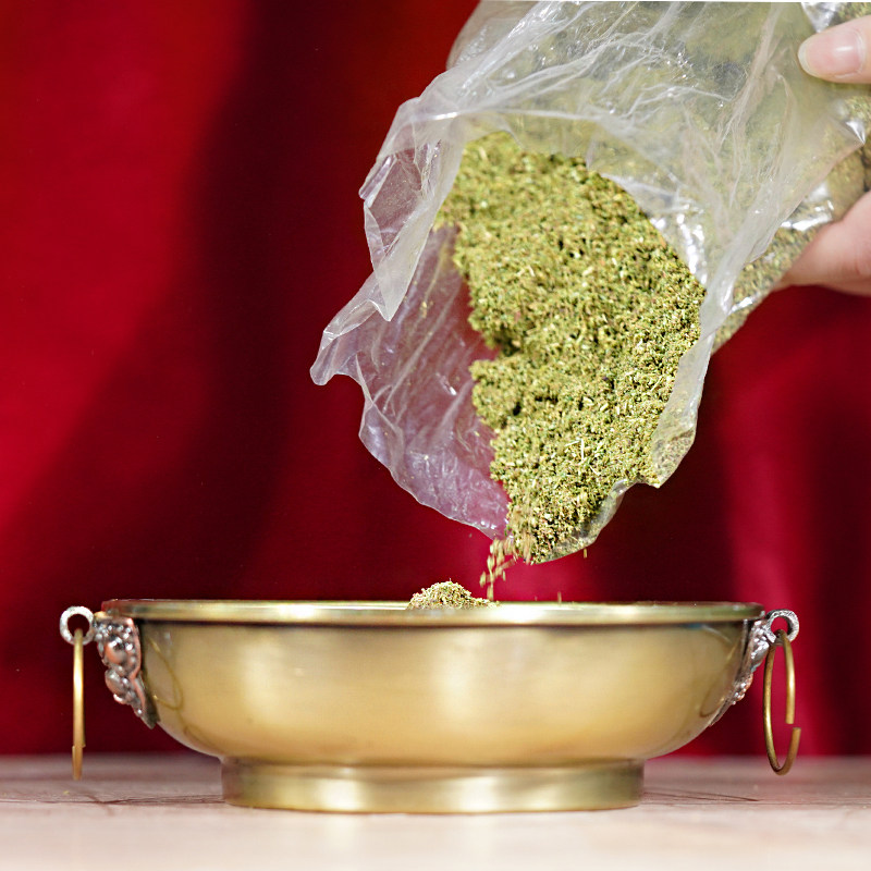 藏香粉柏香粉柏木粉烟供粉熏香粉藏传佛教用品做烟供火供用500克