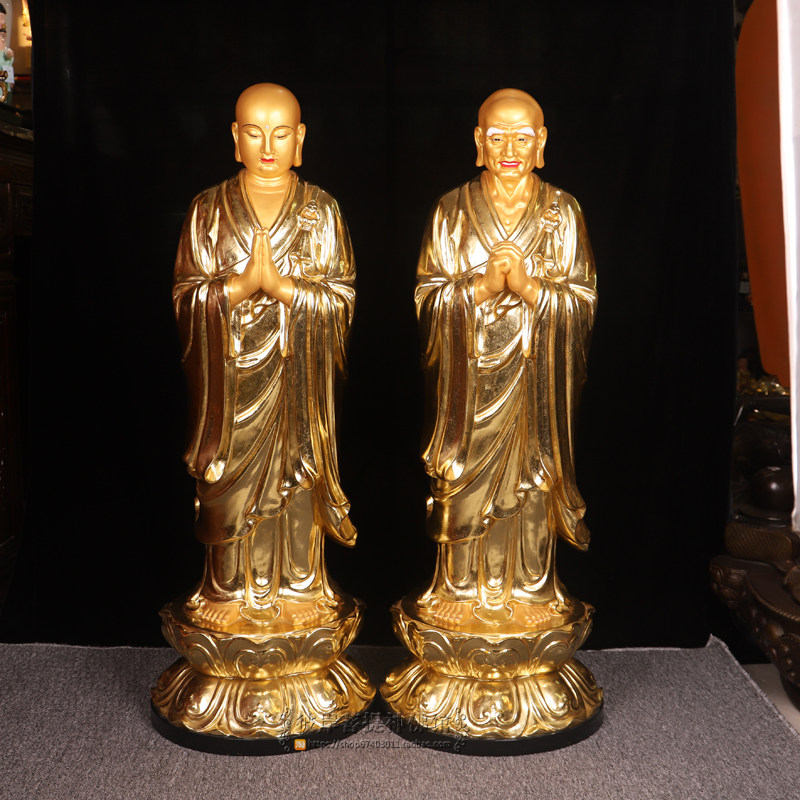 佛像阿难迦叶尊者释迦牟尼左右弟子大型寺庙树脂摆件