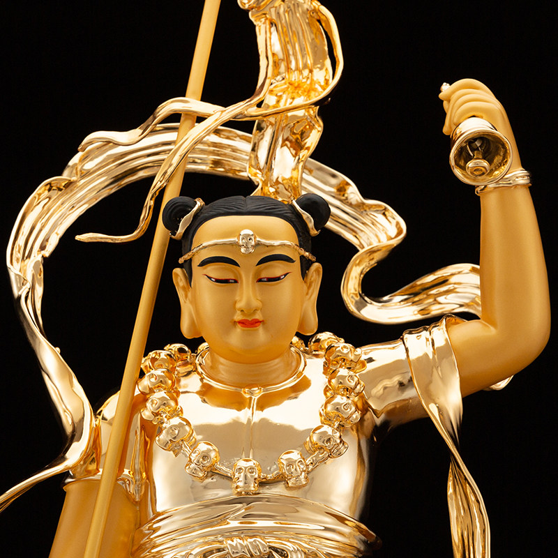 太岁19寸供奉道教天君殷大地司纯铜雷太岁神像摆件