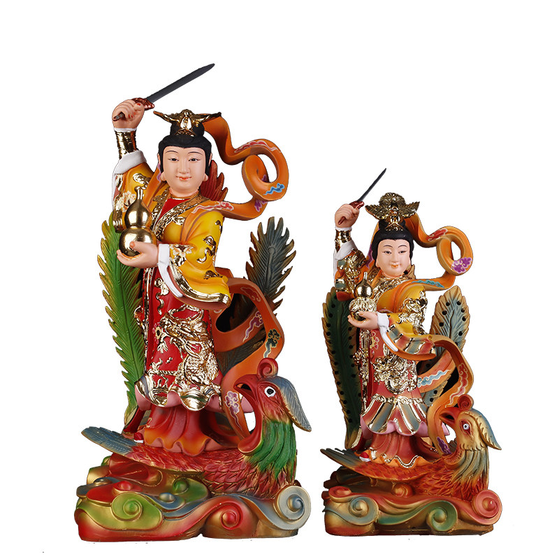 九天玄女踏凤娘娘宗教道教神像树脂摆件新品摆件
