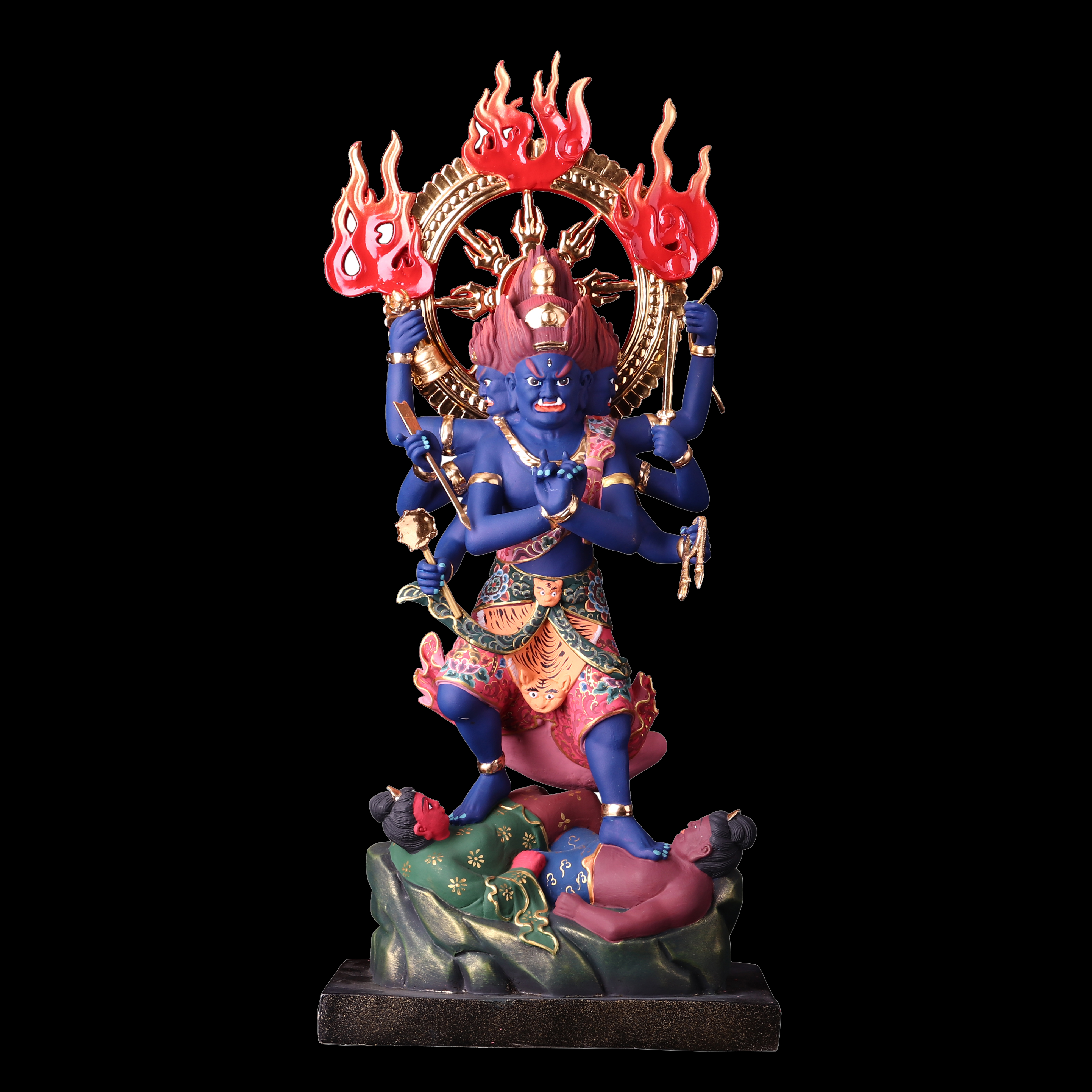 明王三世佛像密宗五大最胜金刚纯铜供奉摆件摆件