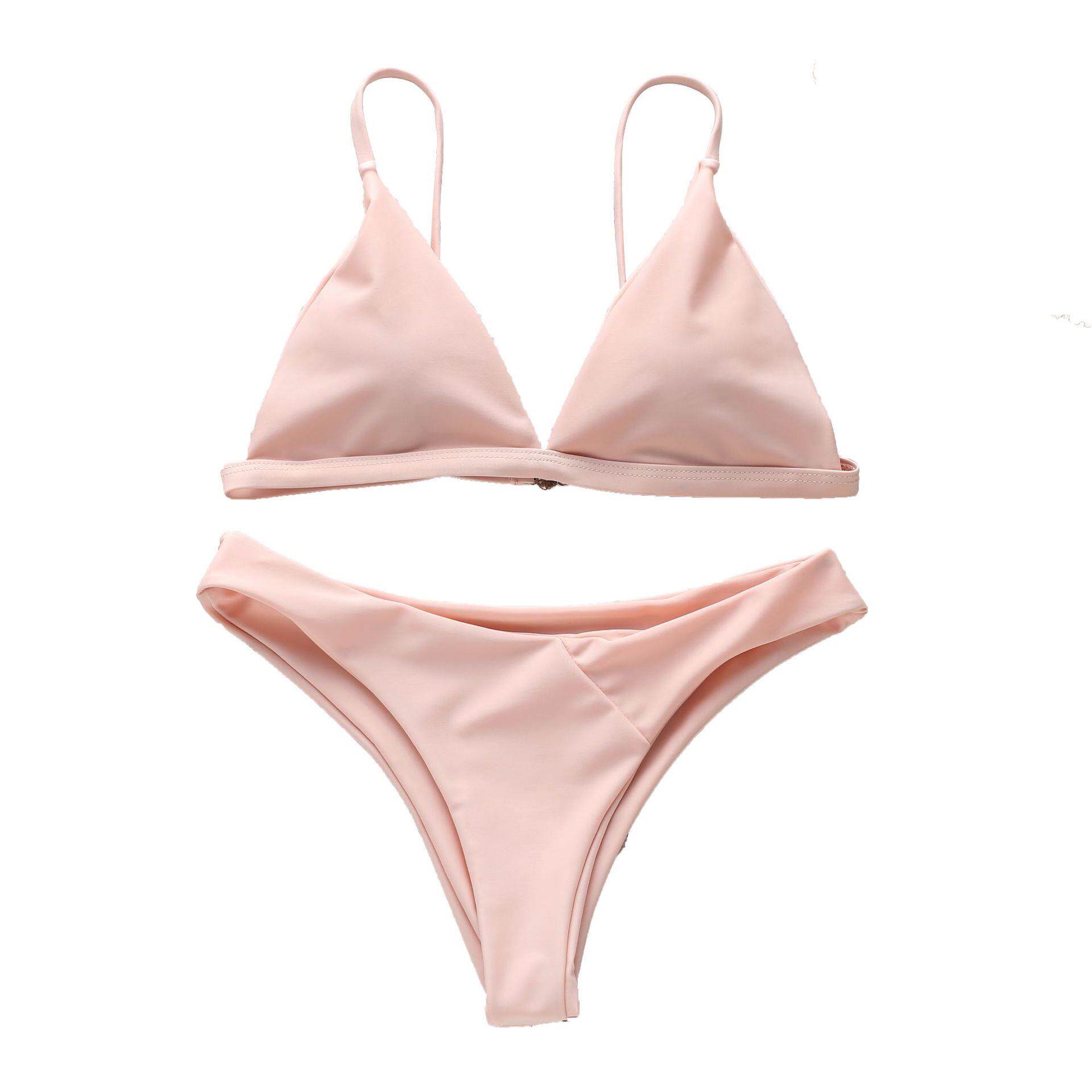 性感分体纯色泳装比基尼sexysplitsolidcolorswimsuit比基尼