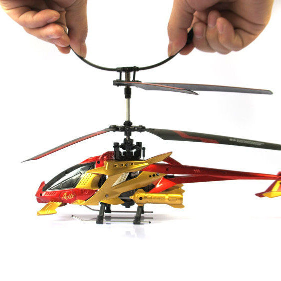 奥迪双钻雷速登翼飞冲天儿童遥控飞机直升机玩具小学生电动