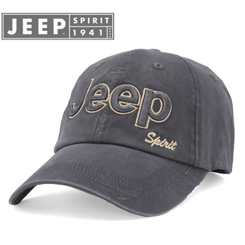 吉普jeep帽子男士鸭舌帽正品品牌户外休闲刺绣帽子