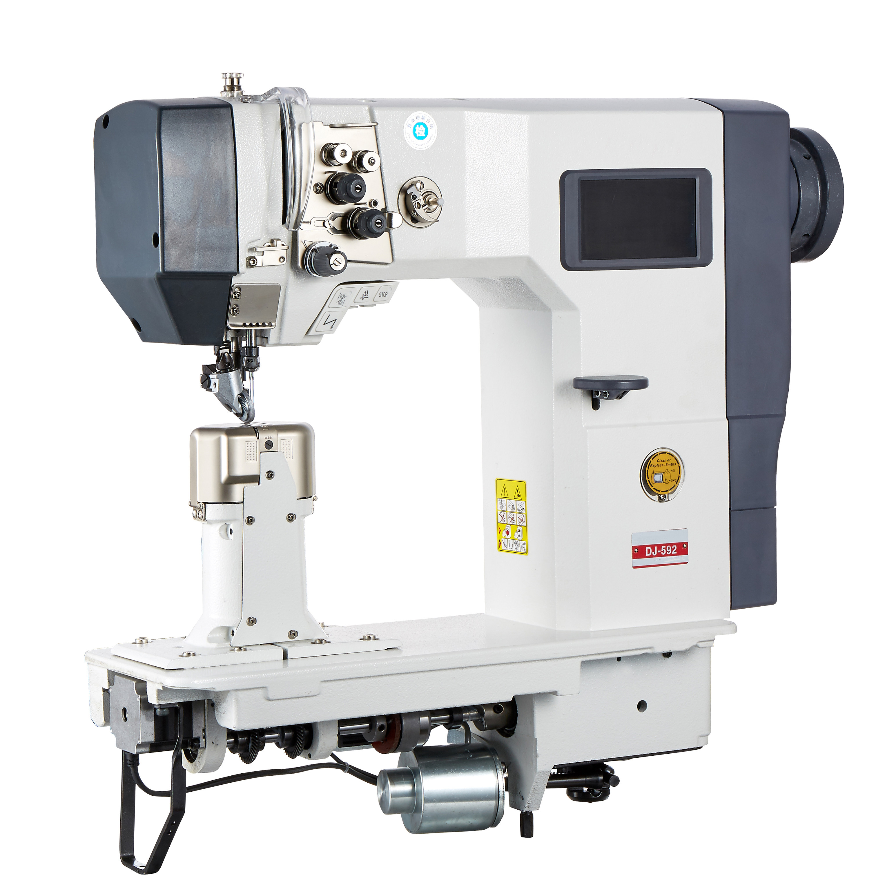 德佳鞋机全新液晶屏线头短线单双针拉车罗拉车电脑制鞋机械