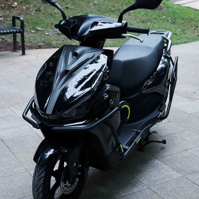 适用钱江qj前后保险杠护杠踏板车防摔qj125t-6j改装摩托车保险杠