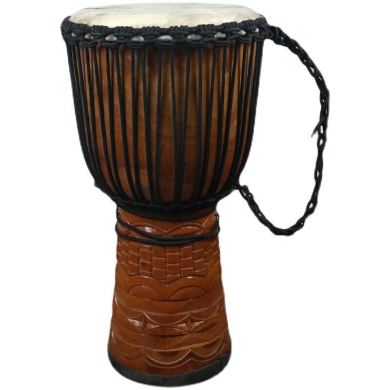 非洲djembe12寸金金杯金贝打击乐器手鼓印尼进口整木非洲鼓