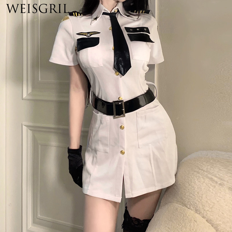 性感小特特务纯欲情绪睡衣女警教官空姐套装睡裙