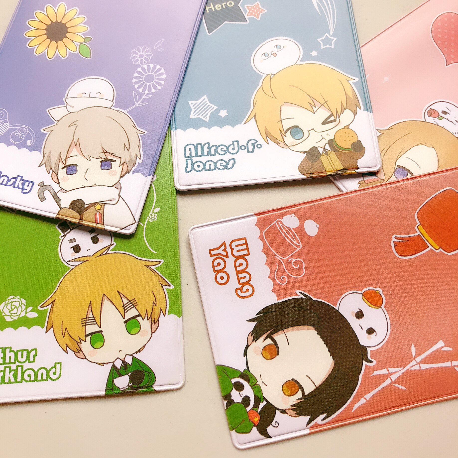 aph黑塔利亚公交卡套可爱cos联五亚瑟阿尔王耀露熊文具周边