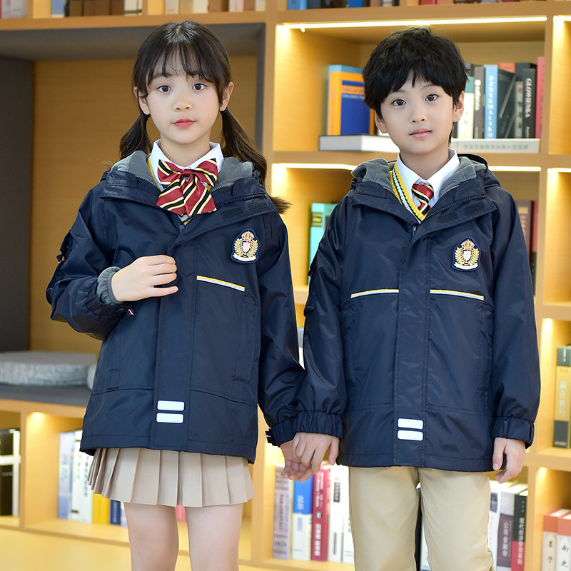 幼儿园园服春秋冬季英伦学院男女童装班服外套小学生校服
