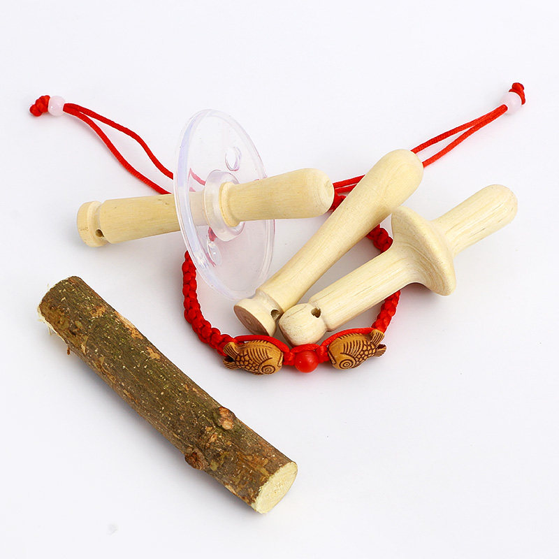 婴儿花椒木磨牙棒防吃手宝宝4五个月戒咬神器 手工牙胶花椒树棒