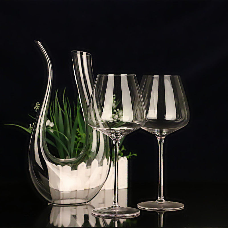 高品质加厚杯身无气泡无接缝葡萄酒杯勃垦第大号高脚杯水晶红酒杯