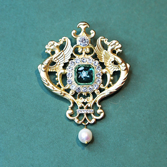 三件包邮新品天然珍珠vintage古董复刻胸针两种胸针