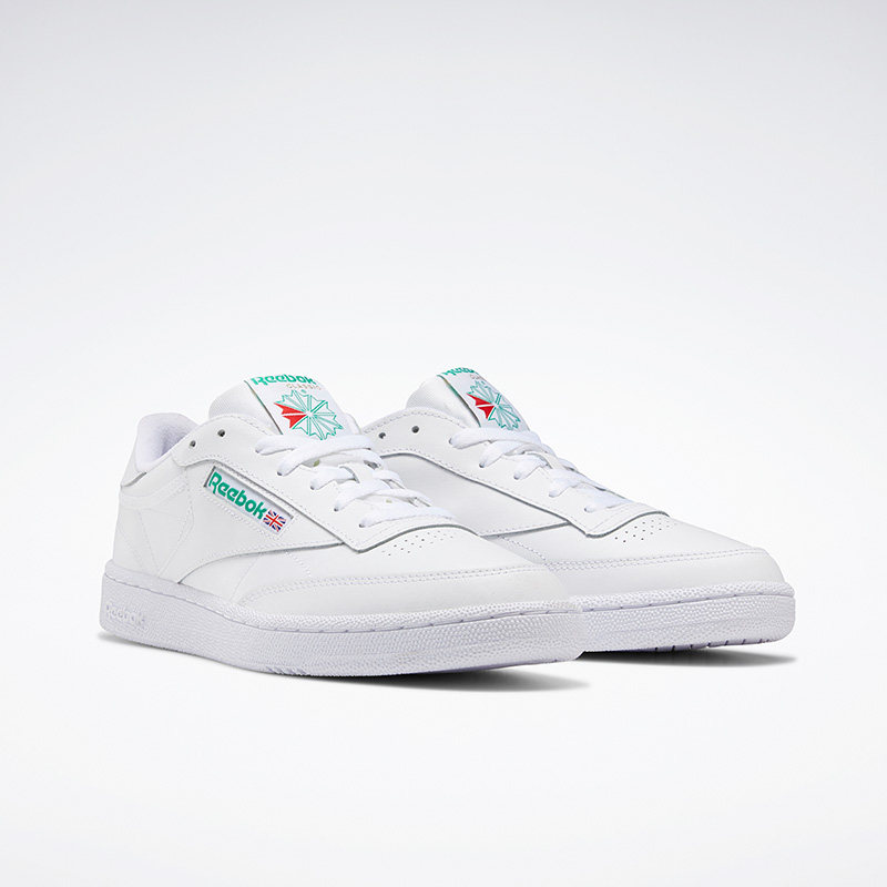 reebok锐步男女休闲club ar0455 85复古小白鞋 情侣板鞋 - 购吧网